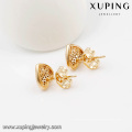 64041-18k oro plateado Arabia Saudita joyas de moda amor corazón diamantes conjuntos